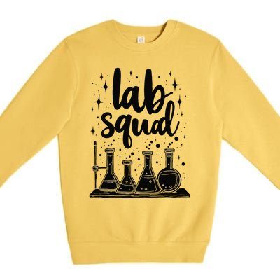 Testing Squad Analysis Samples Chemical Lab Technician Premium Crewneck Sweatshirt