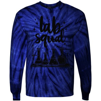 Testing Squad Analysis Samples Chemical Lab Technician Tie-Dye Long Sleeve Shirt