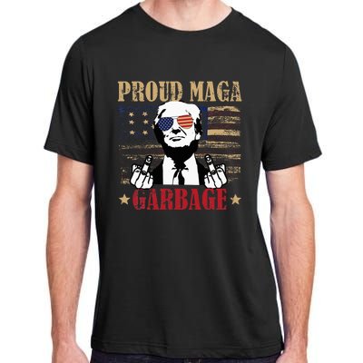 Trump Supporters Are Garbage Anti Biden Funny Trump 2024 Adult ChromaSoft Performance T-Shirt