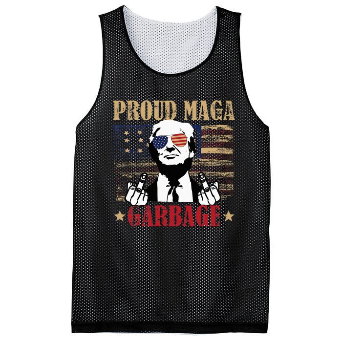 Trump Supporters Are Garbage Anti Biden Funny Trump 2024 Mesh Reversible Basketball Jersey Tank