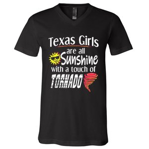 Texas Sunshine And Tornado V-Neck T-Shirt