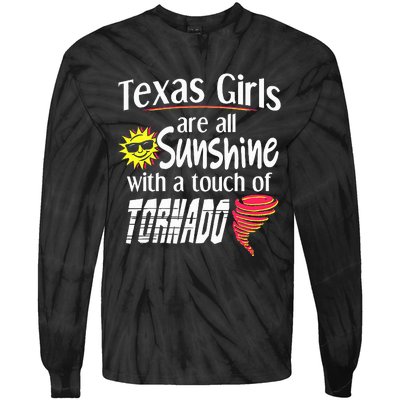 Texas Sunshine And Tornado Tie-Dye Long Sleeve Shirt