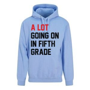 Teacher Student A Lot Going On In Fifth Grade Back To School Unisex Surf Hoodie