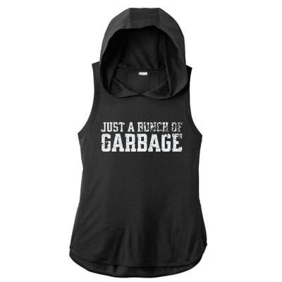 Trump Supporters Are Just A Bunch Of Garbage Premium Ladies PosiCharge Tri-Blend Wicking Draft Hoodie Tank