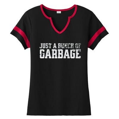 Trump Supporters Are Just A Bunch Of Garbage Premium Ladies Halftime Notch Neck Tee