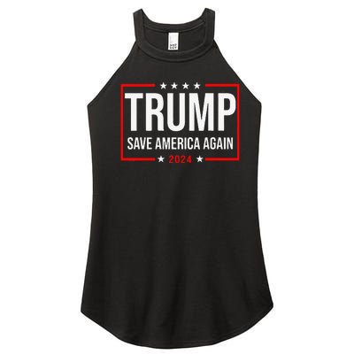 Trump Save America Again 2024 Women's Perfect Tri Rocker Tank