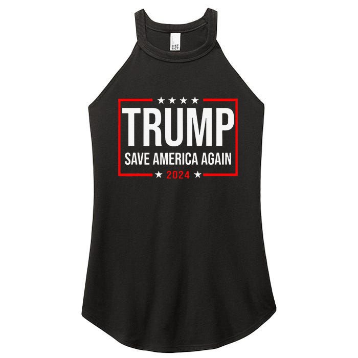 Trump Save America Again 2024 Women's Perfect Tri Rocker Tank