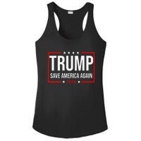 Trump Save America Again 2024 Ladies PosiCharge Competitor Racerback Tank