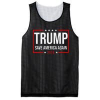 Trump Save America Again 2024 Mesh Reversible Basketball Jersey Tank