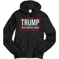 Trump Save America Again 2024 Tie Dye Hoodie