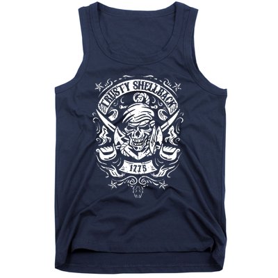 Trusty Skull And Swords Equator Crossing Naval Tank Top