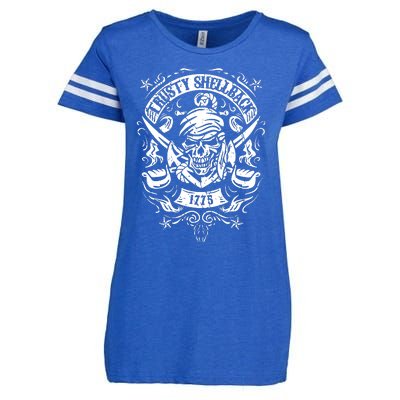 Trusty Skull And Swords Equator Crossing Naval Enza Ladies Jersey Football T-Shirt