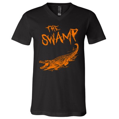 The Swamp Alligator V-Neck T-Shirt