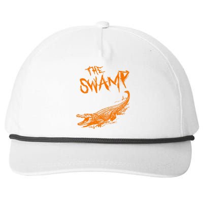 The Swamp Alligator Snapback Five-Panel Rope Hat