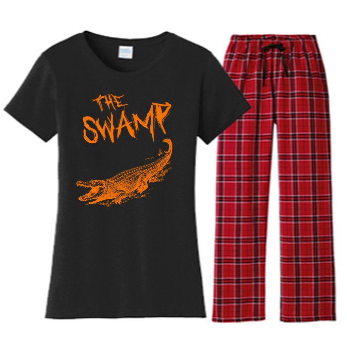 The Swamp Alligator Women's Flannel Pajama Set