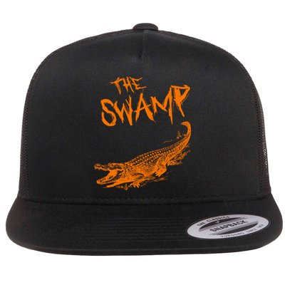 The Swamp Alligator Flat Bill Trucker Hat