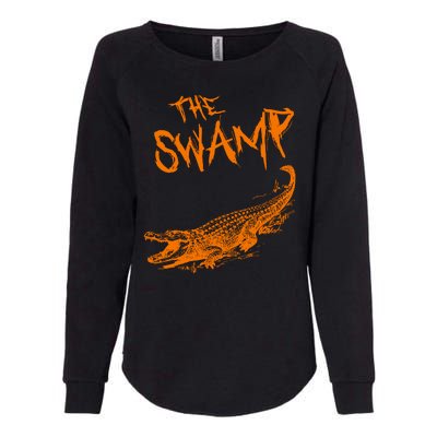 The Swamp Alligator Womens California Wash Sweatshirt