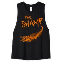 The Swamp Alligator Women's Racerback Cropped Tank