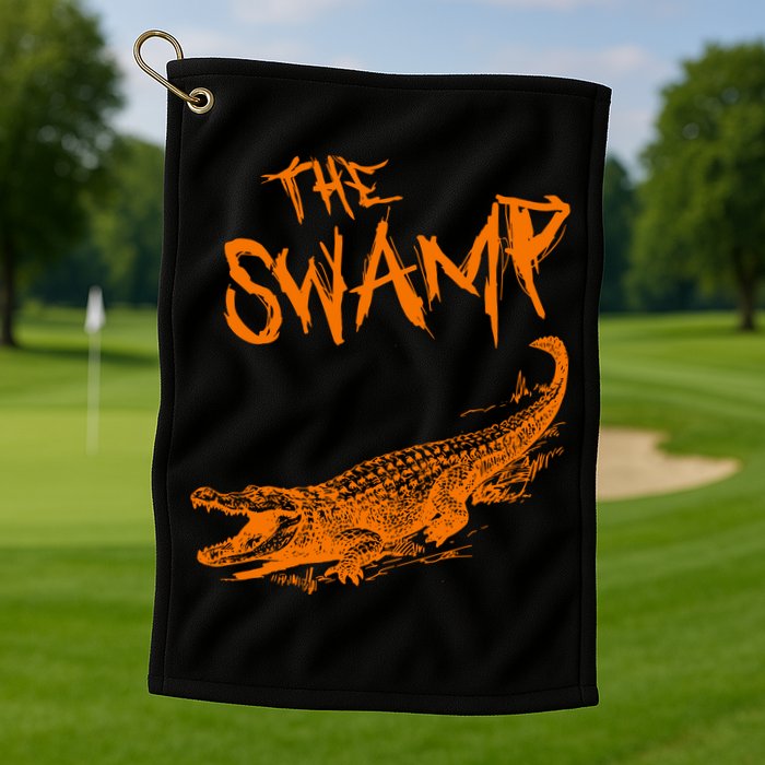 The Swamp Alligator Golf Towel