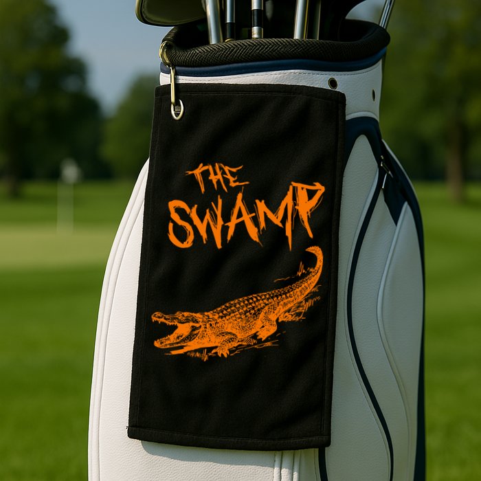 The Swamp Alligator Golf Towel