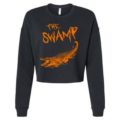 The Swamp Alligator Cropped Pullover Crew