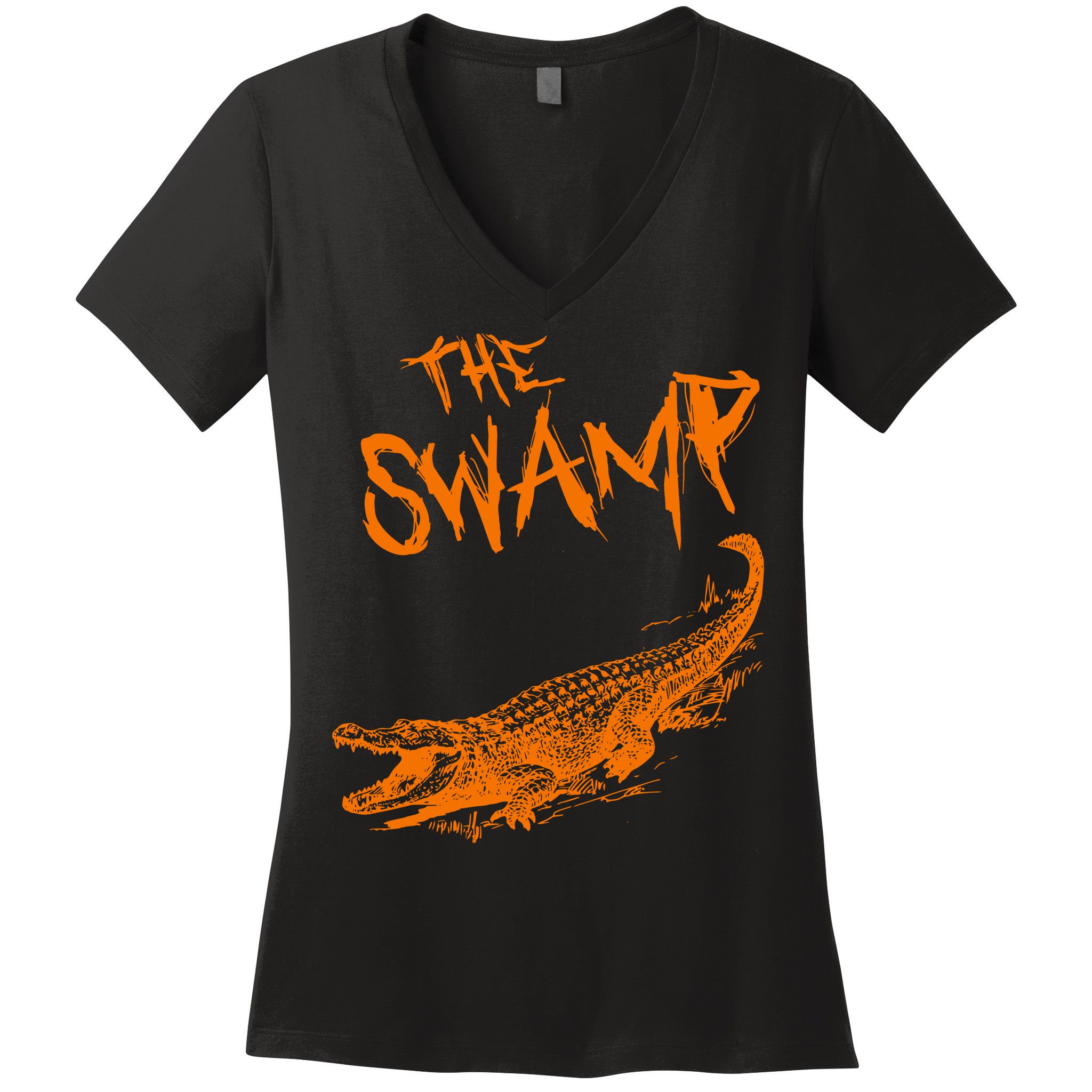 The Swamp Alligator Women's V-Neck T-Shirt