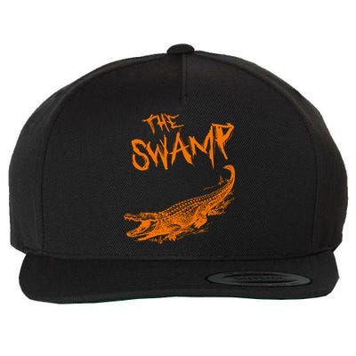 The Swamp Alligator Wool Snapback Cap