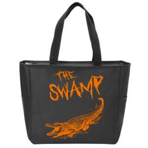 The Swamp Alligator Zip Tote Bag