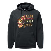 Teacher Student A Lot Going On In Third Grade Back To School Performance Fleece Hoodie