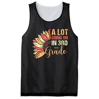 Teacher Student A Lot Going On In Third Grade Back To School Mesh Reversible Basketball Jersey Tank