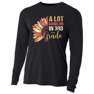 Teacher Student A Lot Going On In Third Grade Back To School Cooling Performance Long Sleeve Crew