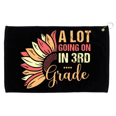 Teacher Student A Lot Going On In Third Grade Back To School Grommeted Golf Towel