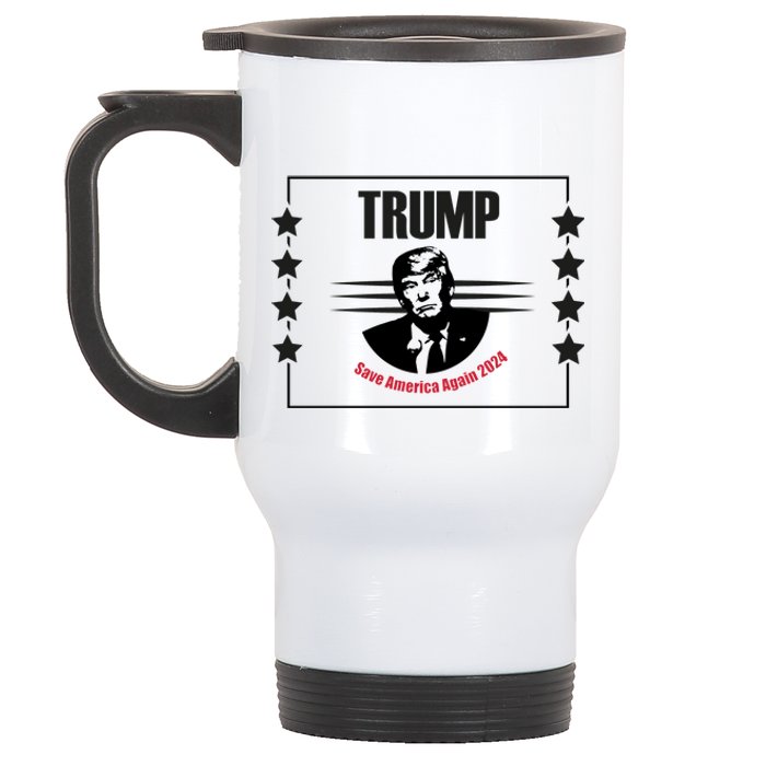 Trump Save America Again Stainless Steel Travel Mug