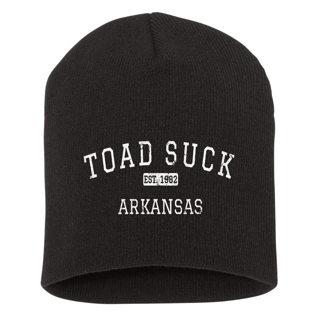 Toad Suck Arkansas AR Vintage Short Acrylic Beanie