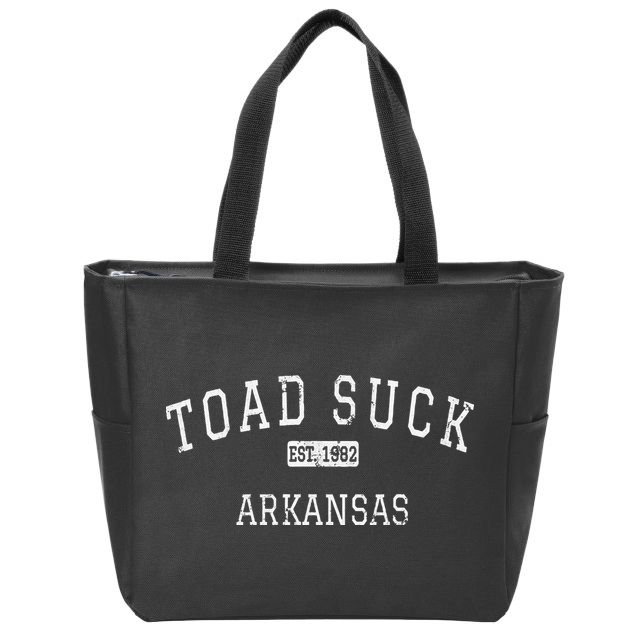 Toad Suck Arkansas AR Vintage Zip Tote Bag