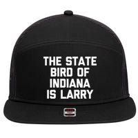 The State Bird Of Indiana Is Larry Funny Basketball 7 Panel Mesh Trucker Snapback Hat