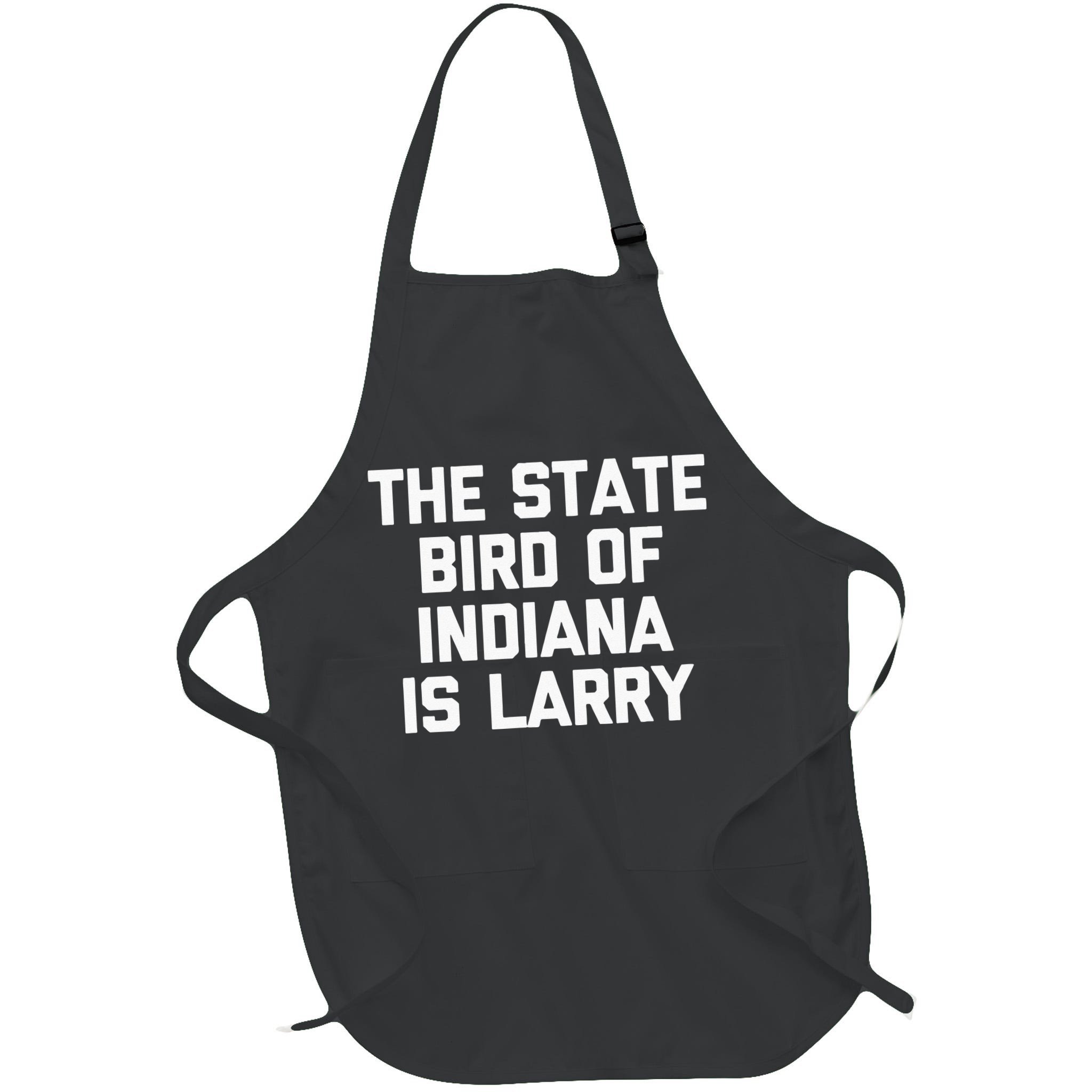 The State Bird Of Indiana Is Larry Funny Basketball Apron