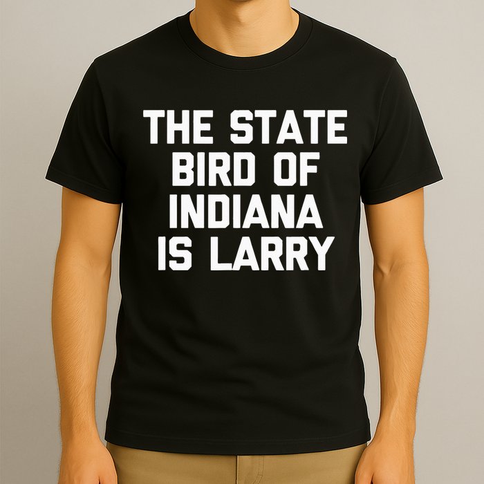 The State Bird Of Indiana Is Larry Funny Basketball T-Shirt