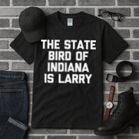The State Bird Of Indiana Is Larry Funny Basketball Tall T-Shirt