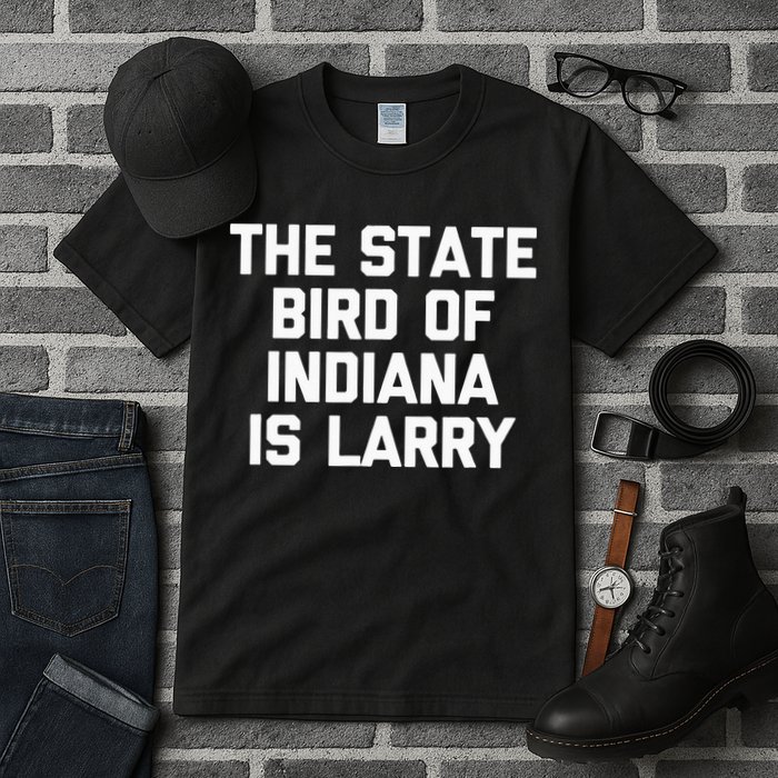 The State Bird Of Indiana Is Larry Funny Basketball Tall T-Shirt