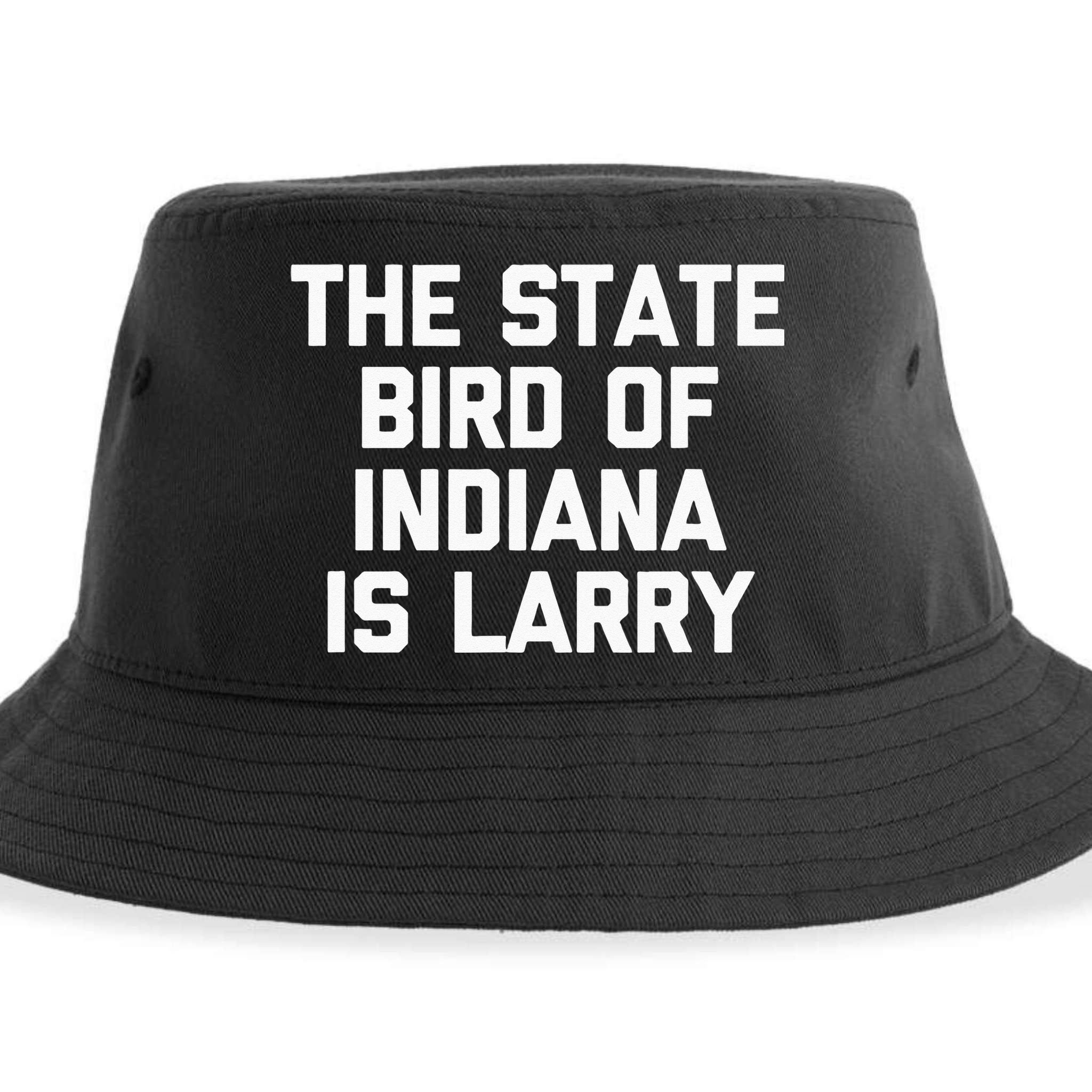 The State Bird Of Indiana Is Larry Funny Basketball Sustainable Bucket Hat