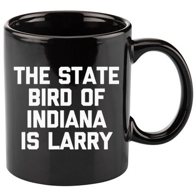 The State Bird Of Indiana Is Larry Funny Basketball 11oz C Handle Ceramic Mug