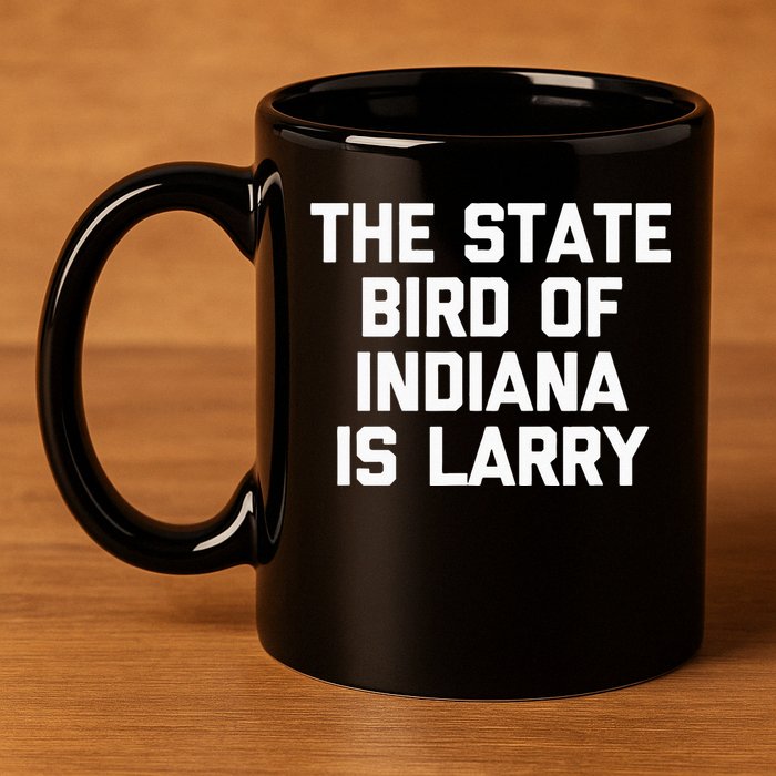 The State Bird Of Indiana Is Larry Funny Basketball 11oz C Handle Ceramic Mug