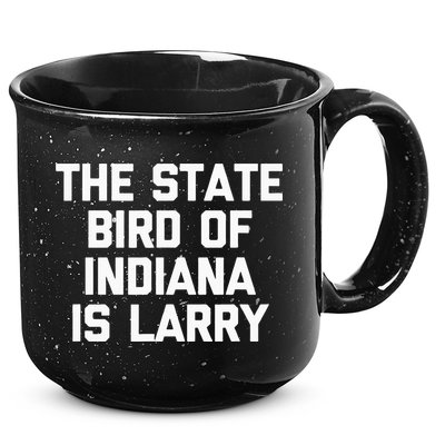 The State Bird Of Indiana Is Larry Funny Basketball 15oz Campfire Ceramic Mug