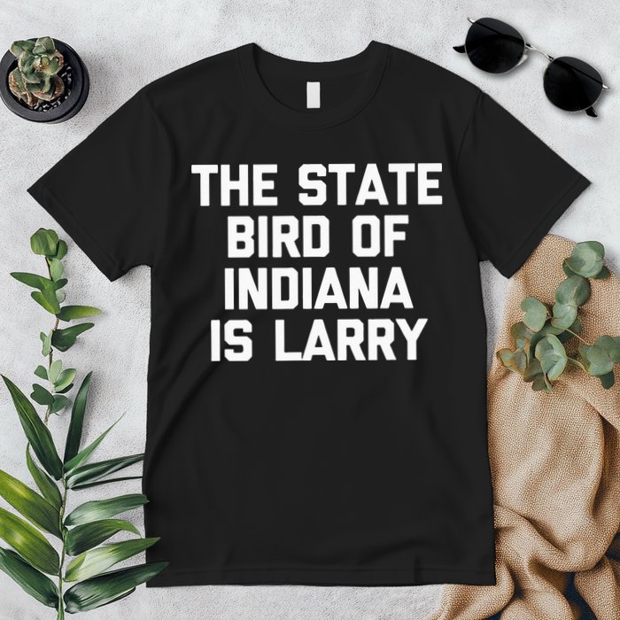 The State Bird Of Indiana Is Larry Funny Basketball Premium T-Shirt
