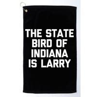 The State Bird Of Indiana Is Larry Funny Basketball Golf Towel