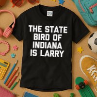 The State Bird Of Indiana Is Larry Funny Basketball Kids T-Shirt