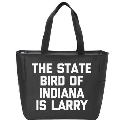 The State Bird Of Indiana Is Larry Funny Basketball Zip Tote Bag