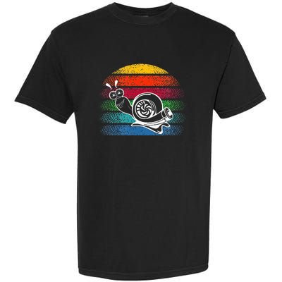 Turbo Snail Boost Racing Team Car Engine Steam Punk Style Garment-Dyed Heavyweight T-Shirt