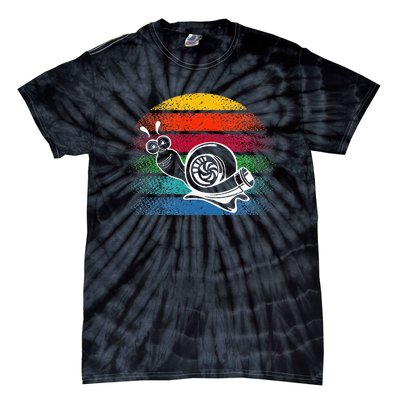 Turbo Snail Boost Racing Team Car Engine Steam Punk Style Tie-Dye T-Shirt